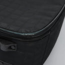 CHANEL Carry Case New Travel line suitcase Nylon Black CC Auth bs23739-18