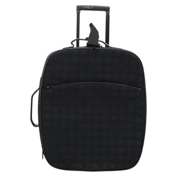 CHANEL Carry Case New Travel line suitcase Nylon Black CC Auth bs23739 - 0