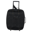 CHANEL Carry Case New Travel line suitcase Nylon Black CC Auth bs23739-3