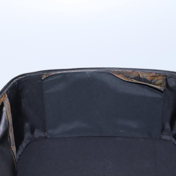 CHANEL Carry Case New Travel line suitcase Nylon Black CC Auth bs23739