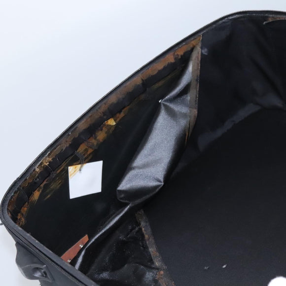 CHANEL Carry Case New Travel line suitcase Nylon Black CC Auth bs23739