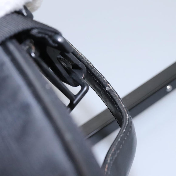 CHANEL Carry Case New Travel line suitcase Nylon Black CC Auth bs23739