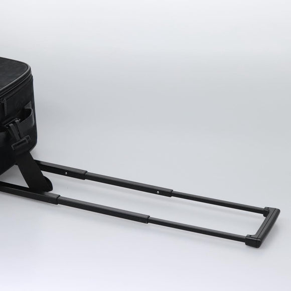 CHANEL Carry Case New Travel line suitcase Nylon Black CC Auth bs23739