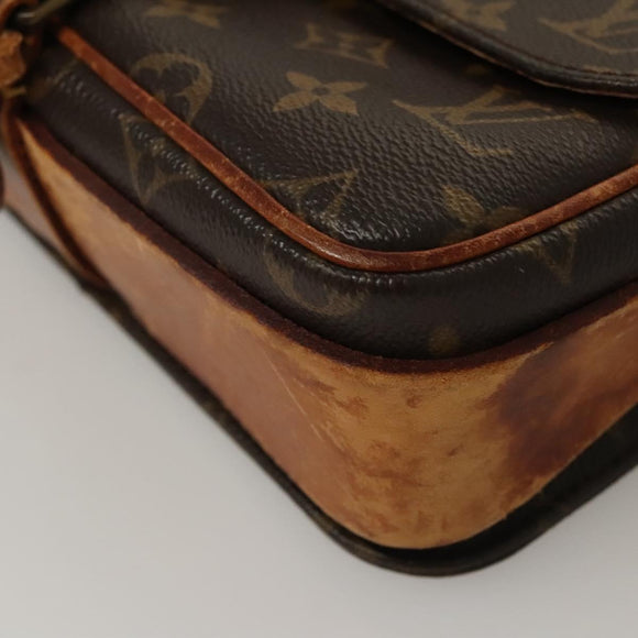 LOUIS VUITTON Monogram Cartouchiere MM Shoulder Bag M51253 LV Auth bs23742