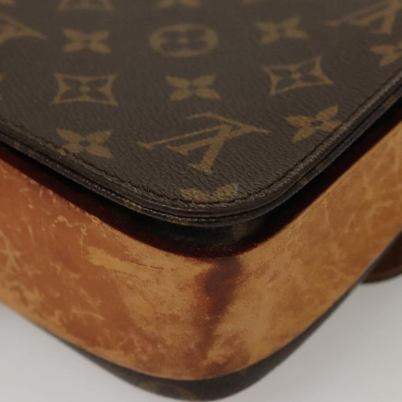 LOUIS VUITTON Monogram Cartouchiere MM Shoulder Bag M51253 LV Auth bs23742