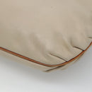 CELINE Shoulder Bag Leather Beige Auth bs23749-15