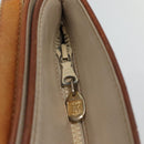 CELINE Shoulder Bag Leather Beige Auth bs23749-10