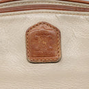 CELINE Shoulder Bag Leather Beige Auth bs23749-17