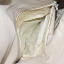 CELINE Shoulder Bag Leather Beige Auth bs23749-21