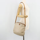 CELINE Shoulder Bag Leather Beige Auth bs23749-24