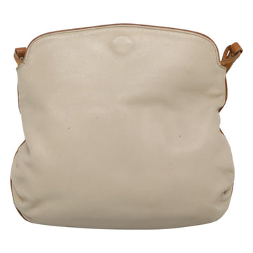 CELINE Shoulder Bag Leather Beige Auth bs23749 - 0