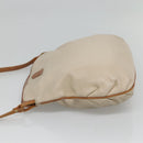 CELINE Shoulder Bag Leather Beige Auth bs23749-4