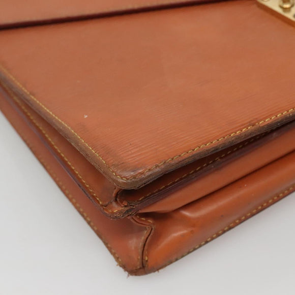 LOUIS VUITTON Epi Serviette Conseiller Zipangu Gold M54428 LV Auth bs23751