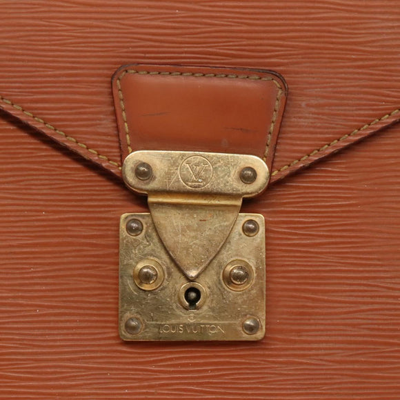 LOUIS VUITTON Epi Serviette Conseiller Zipangu Gold M54428 LV Auth bs23751