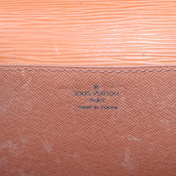 LOUIS VUITTON Epi Serviette Conseiller Zipangu Gold M54428 LV Auth bs23751