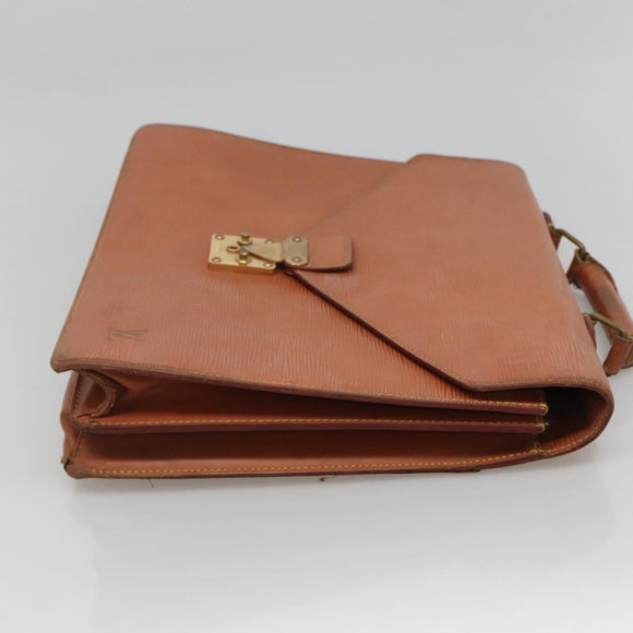 LOUIS VUITTON Epi Serviette Conseiller Zipangu Gold M54428 LV Auth bs23751