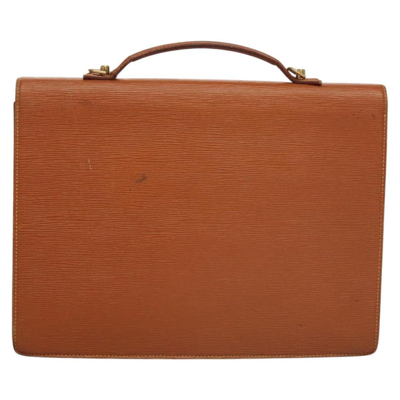 LOUIS VUITTON Epi Porte Documents Bandouliere Zipangu Gold M54468 Auth bs23752