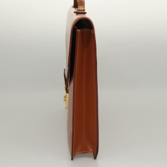 LOUIS VUITTON Epi Porte Documents Bandouliere Zipangu Gold M54468 Auth bs23752