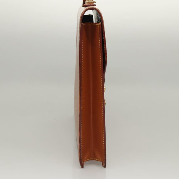 LOUIS VUITTON Epi Porte Documents Bandouliere Zipangu Gold M54468 Auth bs23752