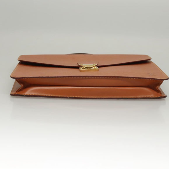 LOUIS VUITTON Epi Porte Documents Bandouliere Zipangu Gold M54468 Auth bs23752