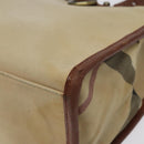 BURBERRY Tote Bag Canvas Beige Auth bs23757-9