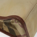 BURBERRY Tote Bag Canvas Beige Auth bs23757-14
