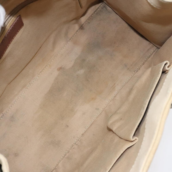 BURBERRY Tote Bag Canvas Beige Auth bs23757