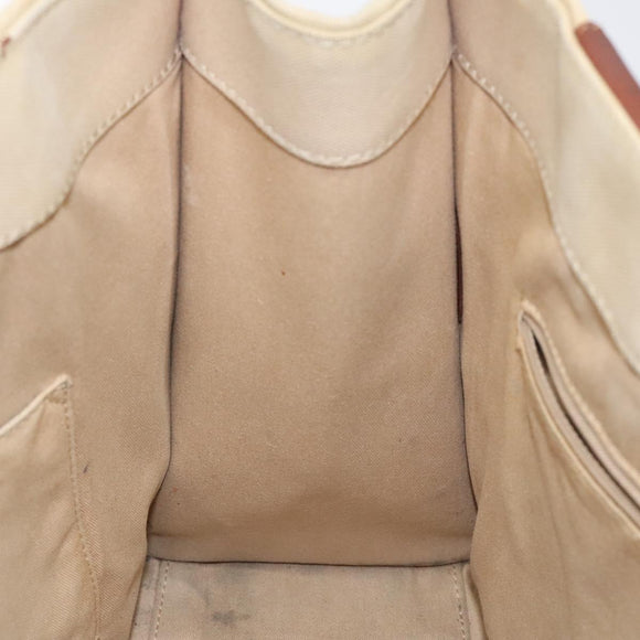 BURBERRY Tote Bag Canvas Beige Auth bs23757