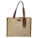 BURBERRY Tote Bag Canvas Beige Auth bs23757-13