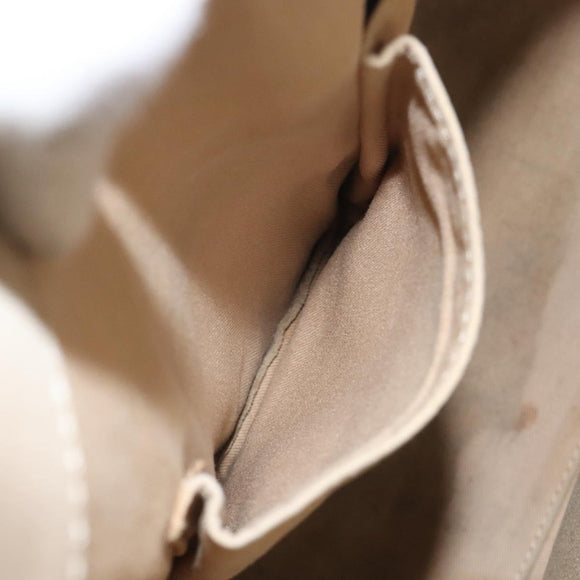 BURBERRY Tote Bag Canvas Beige Auth bs23757