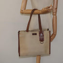 BURBERRY Tote Bag Canvas Beige Auth bs23757-22