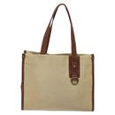 BURBERRY Tote Bag Canvas Beige Auth bs23757-2