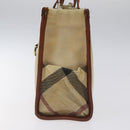BURBERRY Tote Bag Canvas Beige Auth bs23757-4