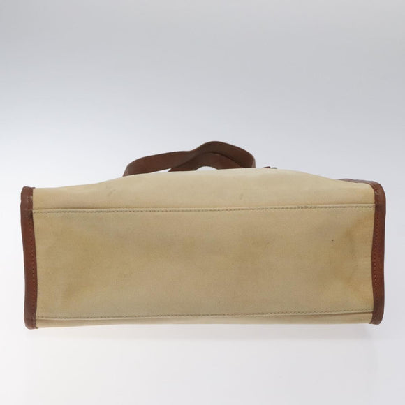 BURBERRY Tote Bag Canvas Beige Auth bs23757