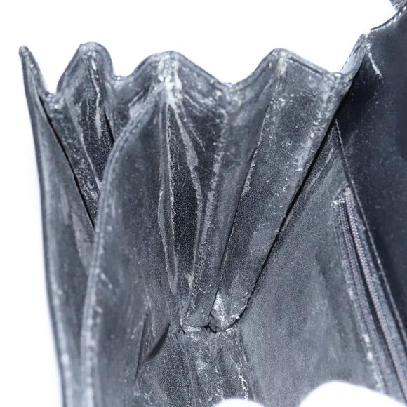 LOEWE Anagram Shoulder Bag Leather Black Auth bs23759