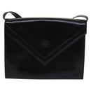 LOEWE Anagram Shoulder Bag Leather Black Auth bs23759-13