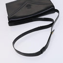 LOEWE Anagram Shoulder Bag Leather Black Auth bs23759-7