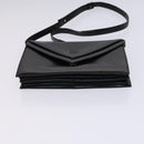 LOEWE Anagram Shoulder Bag Leather Black Auth bs23759-5