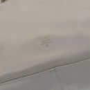 PRADA Shoulder Bag Leather White Auth bs23764-17