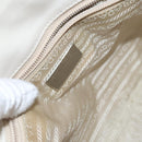 PRADA Shoulder Bag Leather White Auth bs23764-18