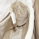 PRADA Shoulder Bag Leather White Auth bs23764-19