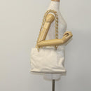 PRADA Shoulder Bag Leather White Auth bs23764-23