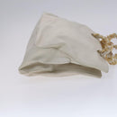 PRADA Shoulder Bag Leather White Auth bs23764-3