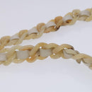 PRADA Shoulder Bag Leather White Auth bs23764-8