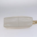 PRADA Shoulder Bag Leather White Auth bs23764-5