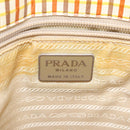PRADA Hand Bag Leather Beige Auth bs23765-17