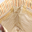 PRADA Hand Bag Leather Beige Auth bs23765-19