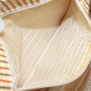 PRADA Hand Bag Leather Beige Auth bs23765-20