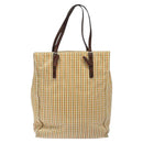 PRADA Hand Bag Leather Beige Auth bs23765-13