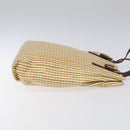 PRADA Hand Bag Leather Beige Auth bs23765-3